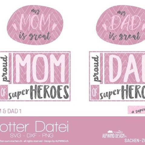 Plotter-Datei "MOM & DAD" #1