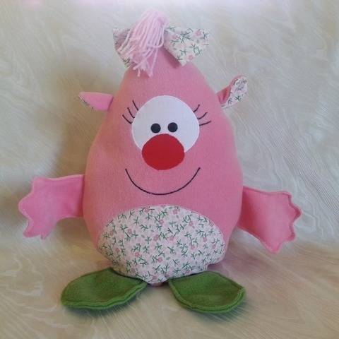 Nähanleitung - Kuschelmonster Pinky