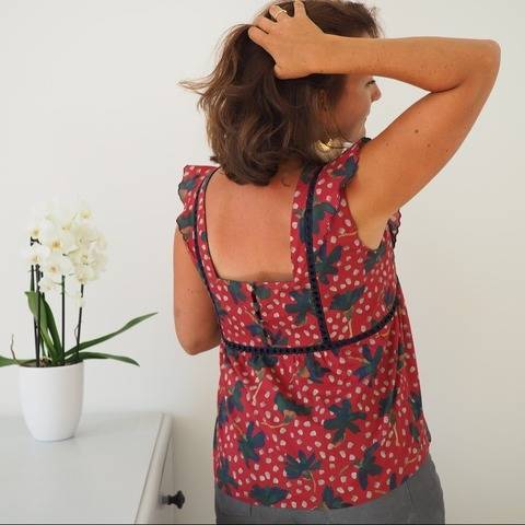 PATRON BLOUSE ROBE FANNY