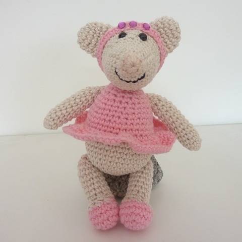 Häkelanleitung - Ballerina-Maus "Mini"