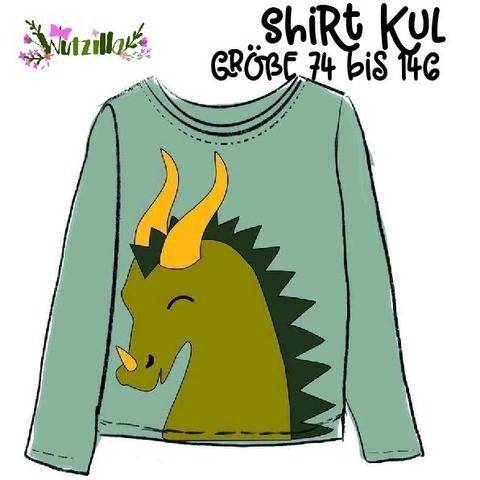 cooles Shirt Kul mit XXL Drachen Applikation