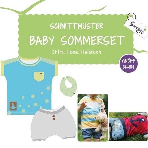 Baby Sommerset mit Shirt, Hose, Halstuch Gr. 56-104