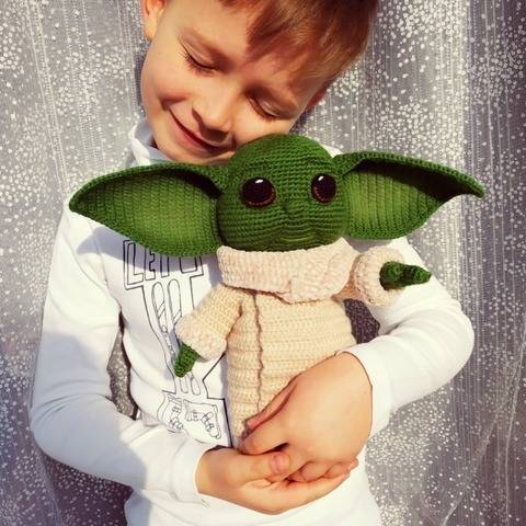 Baby Yoda pattern, Amigurumi Yoda pattern