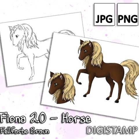 Fiona 2.0 - Horse - Braun - DigiStamp