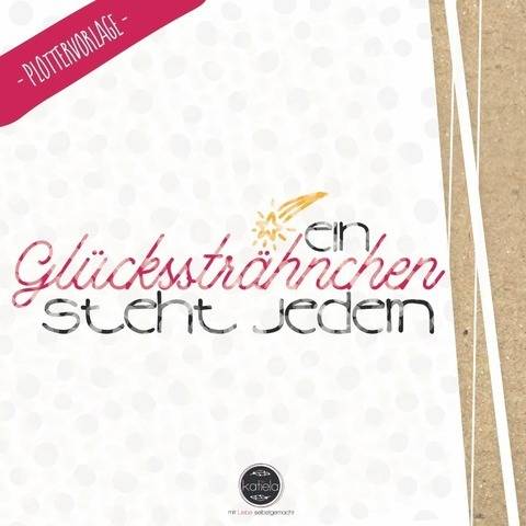 Plotterdatei Glückssträhnchen