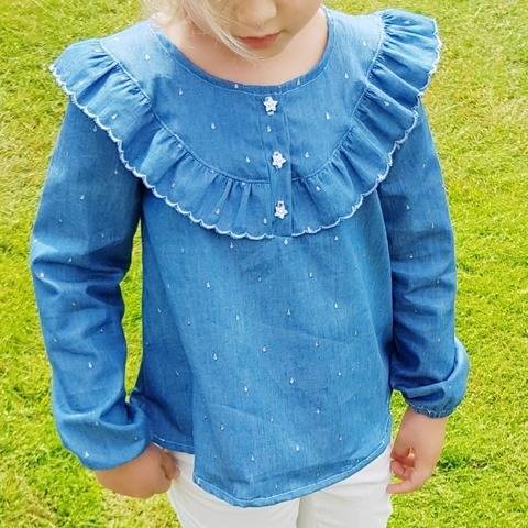 Blouse enfant "Enora" du 2 ans au 12 ans - Intermédiaire
