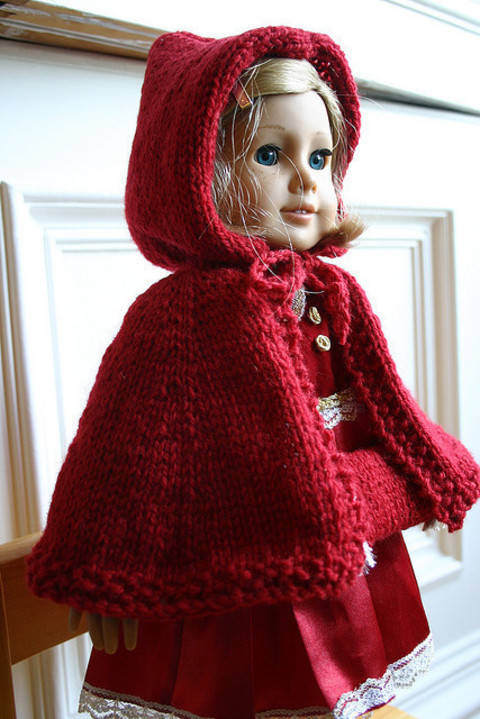 Habit Poupée Chaperon Rouge - tricot