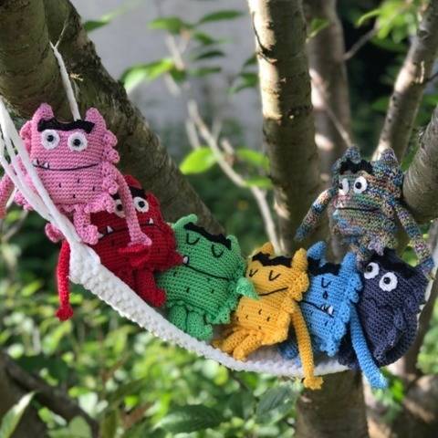 Monstre des couleurs - Tuto amigurimi - Patron crochet
