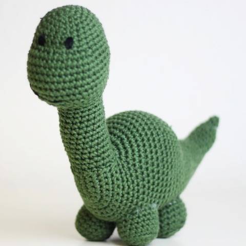 Häkelanleitung - Amigurumi Dinosaurier Langhals "Timi"