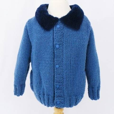 Blouson enfant col fourrure