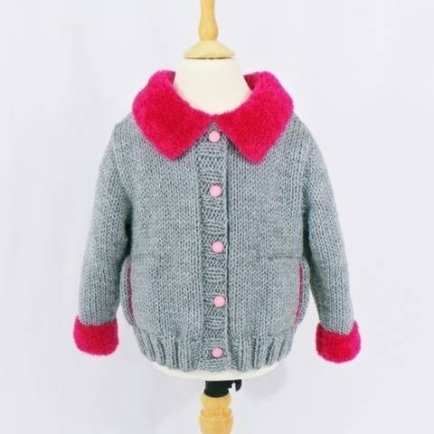 Blouson Col Fourrure Girly