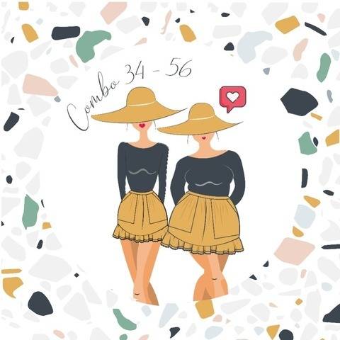Jupe / Short Bibiche - Combo (Taille 34 à 56)