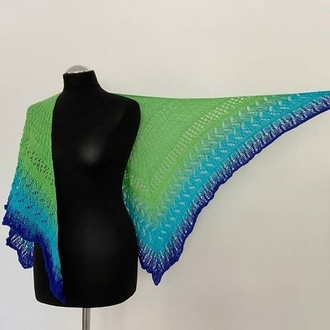 Strickanleitung - Tuch "Under the Sea"