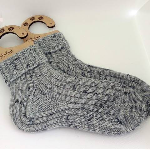 Kuschelsocken "Cozy Ribs" - von der Spitze begonnen