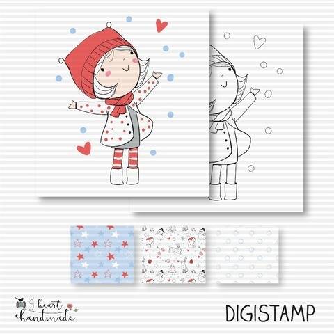 DigiStamp "Carla" (Winterkinder)