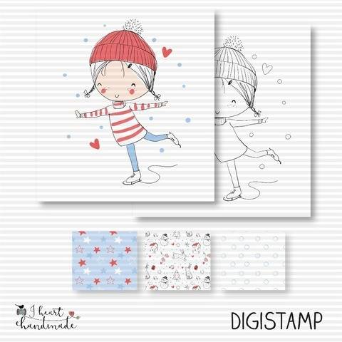DigiStamp "Lotta" (Winterkinder)