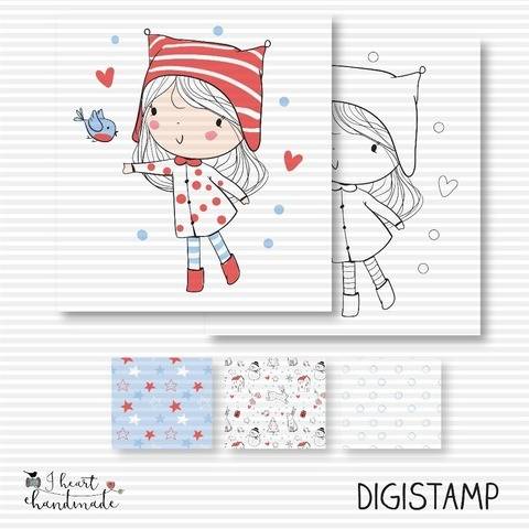 DigiStamp "Sara" (Winterkinder)