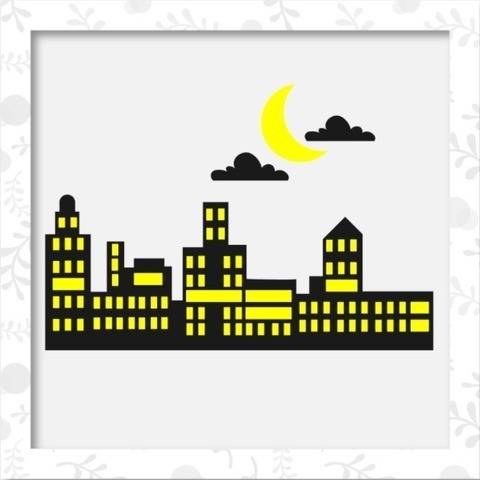 Skyline - Stadtansicht - Bastel-/Plotterdatei