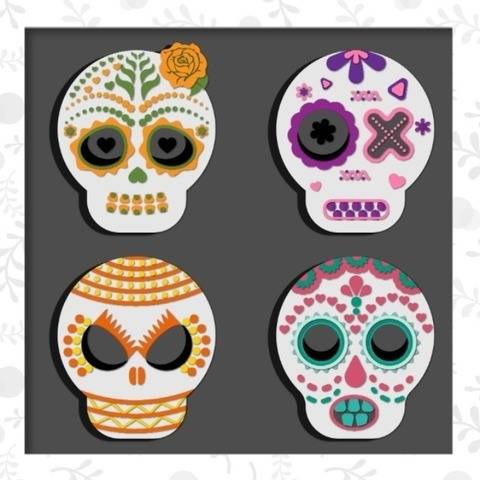 Sugar Skulls - Bastel-/Plotterdatei