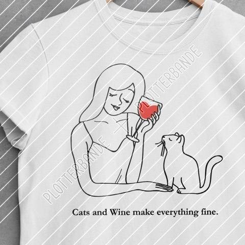 Cats and Wine / Katze und Wein