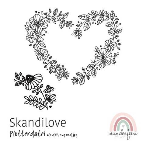 Plotterdatei Skandilove von wunderfein