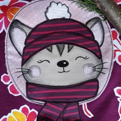 Applikationsvorlage Cozy Cat