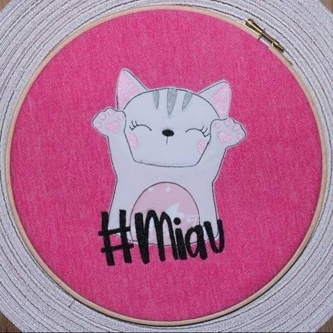Stickdatei Katze Miau Doodle Set