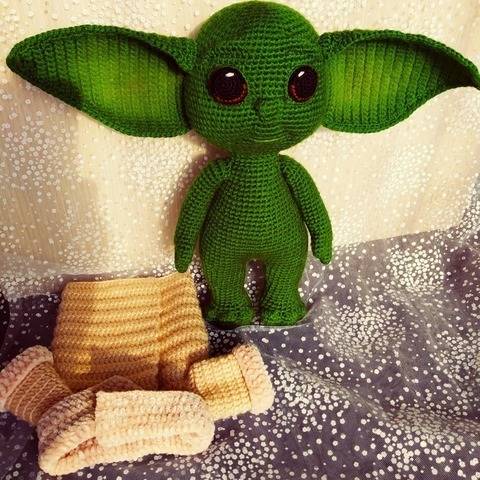 Baby Yoda Häkelmuster