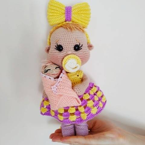 Amigurumi baby doll pattern 25 cm (9,84″)