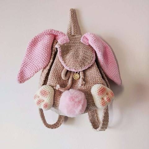 Crochet Bunny backpack pattern