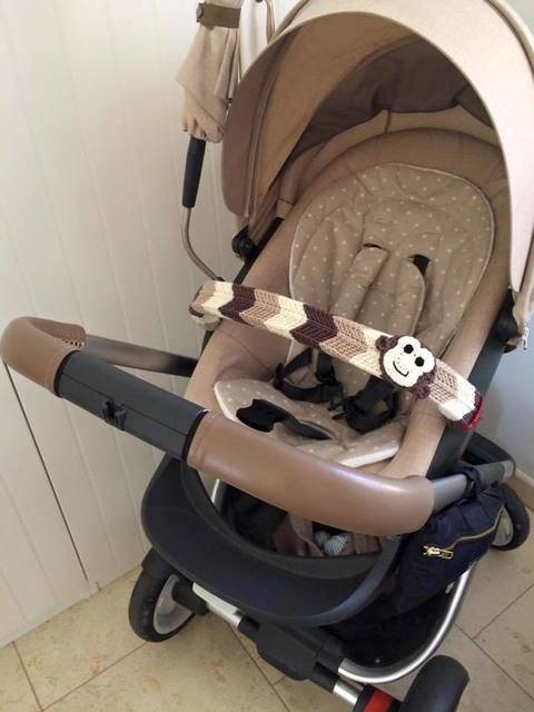Strickanleitung Bügelschoner für den Kinderwagen
