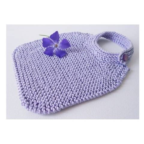 Petit bavoir lilas