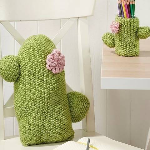 Cactus Cushion and Pen Pot