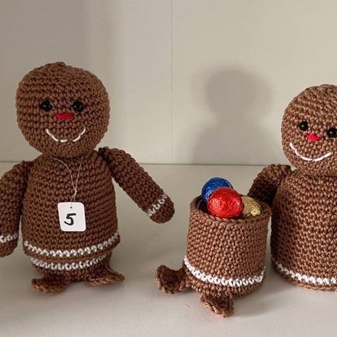 Häkelanleitung - Adventskalender "Lebkuchenmann"