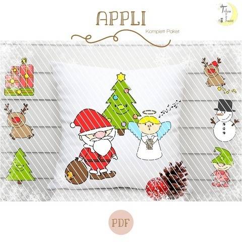 Christmas Buddies Applikationsvorlage Komplettpaket