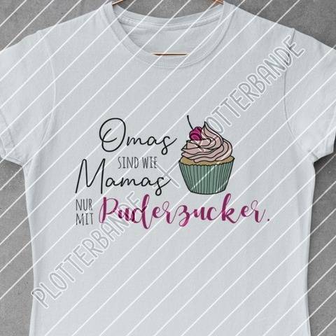 Omas sind wie Puderzucker – Cupcake/Muffin/Omi