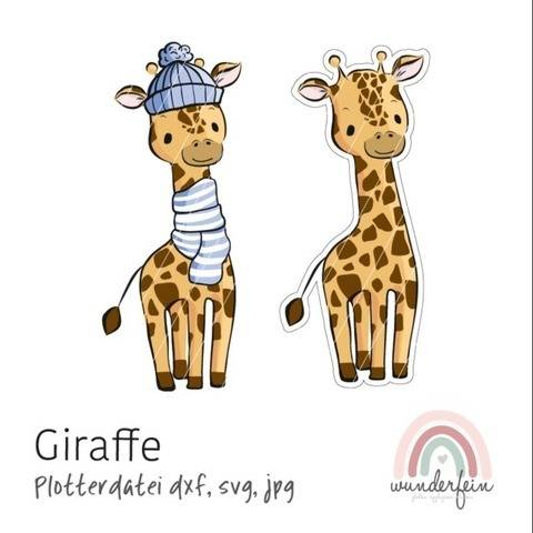 Plotterdatei Giraffen von Wunderfein