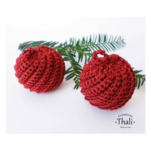Boule de noël au crochet