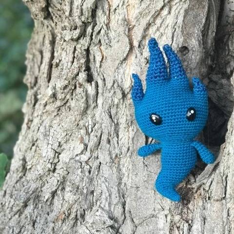 Axël Follet le feu follet - Tuto amigurimi - Patron crochet