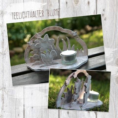 Teelichthalter "Blume" - Bastelanleitung