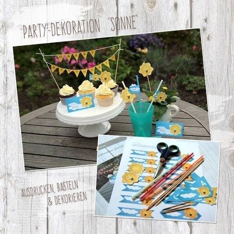 "Sonne" - DIY Partydekoration