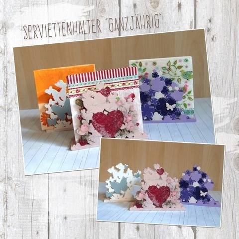 Serviettenhalter "Ganzjährig" - Bastelanleitung