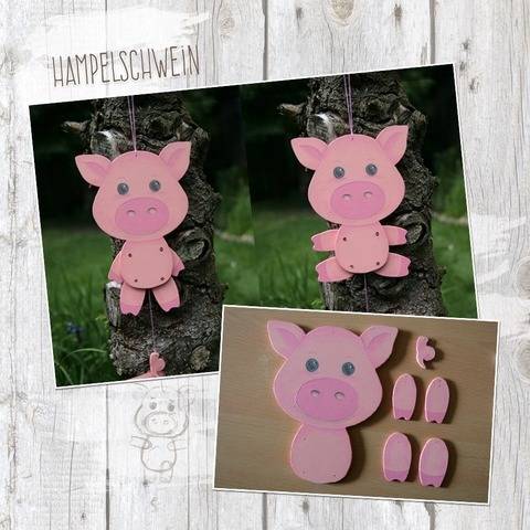 Hampelbauernhof "Schwein" - Bastelanleitung