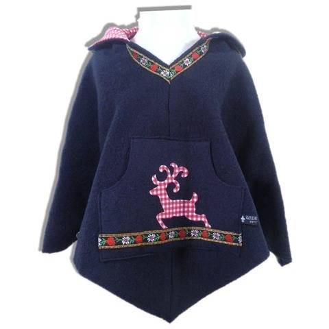 Poncho Winona Nähanleitung + Schnittmuster Gr. XS-S-M