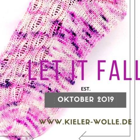 Socken "Let it fall"