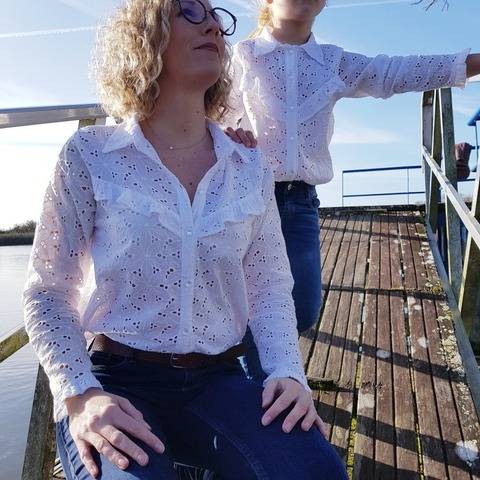 Blouse "Néva" duo mère/fille