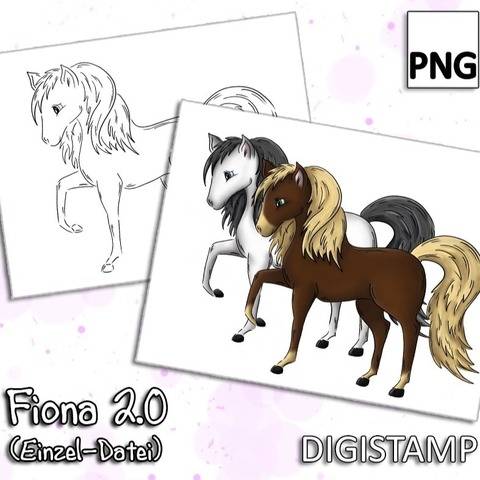 Fiona 2.0 - Horse - DigiStamp - Einzeln