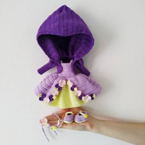 Prinzessin Outfit für Puppe
