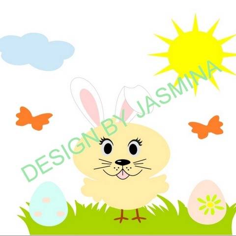 Plotterdatei Ostern Küken Hase SVG