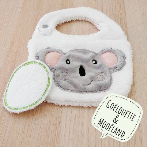 ITH bavoir koala - Fichier de broderie 16x26